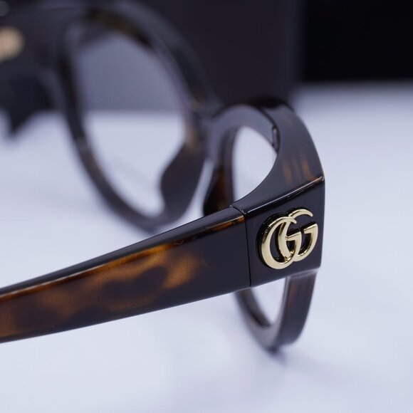 Gucci GG1598O 002 Cat Eye Eyeglasses 51mm - Havana - Picture 6 of 11